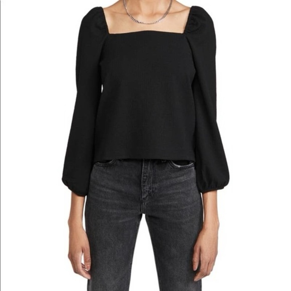 NWT Madewell Square Neck Top - BLACK